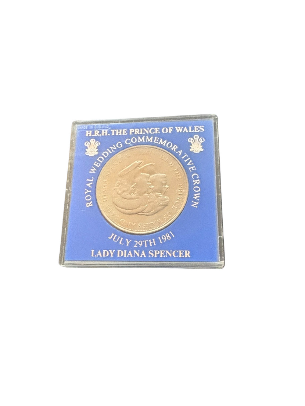 Royal Wedding Commemorative Crown  July 29 1981 - Lady Diana Spencer